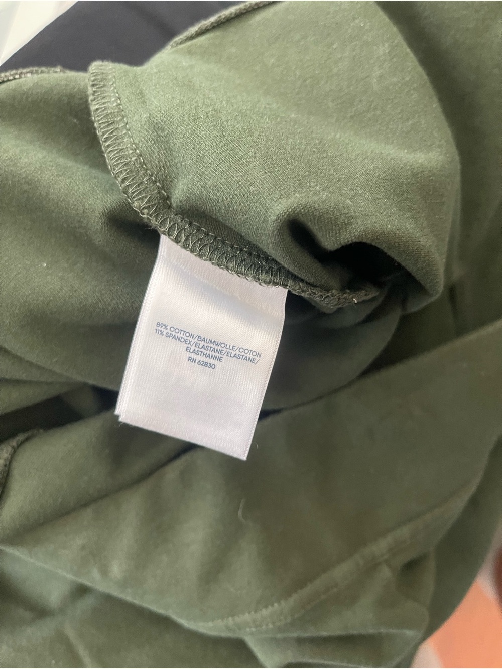 Lands' End Olive Green Wide-Leg Pull-On Pants - Picture 4 of 9